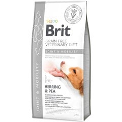 Brit GF Veterinary Diets täiskasvanud koertele koos heeringa ja hernestega Mobility, 12 kg цена и информация | Сухой корм для собак | kaup24.ee