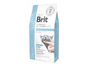 Brit GF Veterinary Diets для взрослых кошек с курицей и горохом Obesity, 5 кг цена и информация | Сухой корм для кошек | kaup24.ee