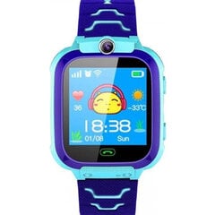 Умные Детские часы Q12 водонепроницаемые синий цвет для мальчиков цена и информация | Смарт-часы (smartwatch) | kaup24.ee