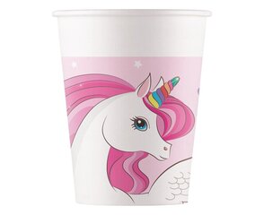 Ühekordsed pabertopsid Unicorn Rainbow, 200 ml hind ja info | Ühekordsed nõud | kaup24.ee