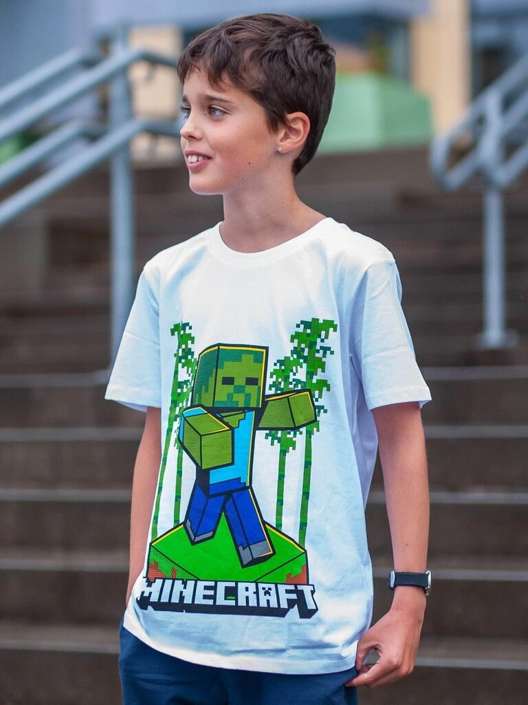 Laste T-särk Minecraft Zombie džungel hind ja info | Poiste särgid | kaup24.ee