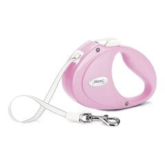 Flexi automaatne rihm Puppy S, roosa, 2 m цена и информация | Поводки для собак | kaup24.ee