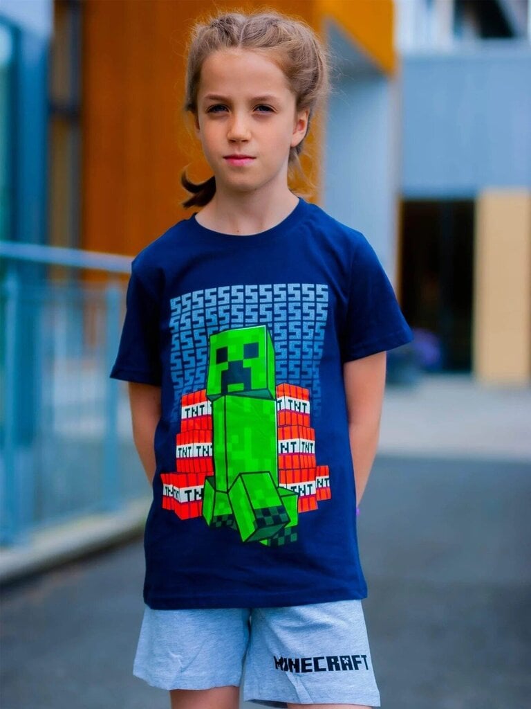 Laste T-särk ja püksid komplekt Minecraft hind ja info | Komplektid poistele | kaup24.ee