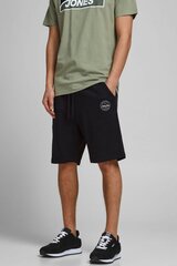 Meeste riidest šortsid Jack & Jones 12182595BLACK-M hind ja info | Meeste lühikesed püksid | kaup24.ee