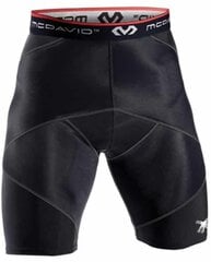 MCDAVID CROSS COMPRESSION SHORTS WITH HIP SPICA 8200R - KOMPRESSIONSHORTSID MUSTAD hind ja info | Meeste lühikesed püksid | kaup24.ee