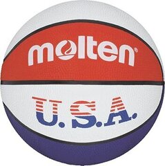 Баскетбольный мяч BC3R-USA, резиновый, синий/белый/красный цена и информация | Баскетбольные мячи | kaup24.ee