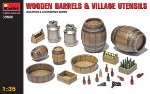 Liimitav mudel MiniArt 35550 Wooden Barrels & Village Utensils 1/35 hind ja info | Liimitavad mudelid | kaup24.ee