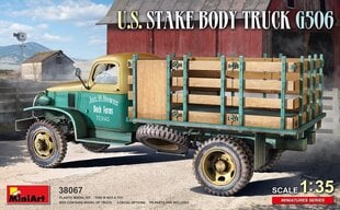 Miniart - U.S. Stake Body Truck Chevrolet G506, 1/35, 38067 цена и информация | Склеиваемые модели | kaup24.ee