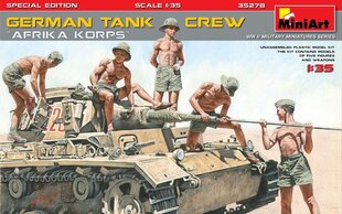 Liimitav mudel MiniArt 35278 German Tank Crew Afrika Korps Special Edition 1/35 цена и информация | Склеиваемые модели | kaup24.ee