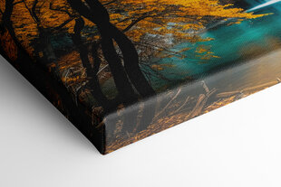 Картина Autumn Waterfalls цена и информация | Настенные деревянные декорации | kaup24.ee