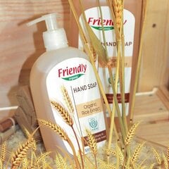 Органическое увлажняющее жидкое мыло Friendly Organic с экстрактом риса, 1000 мл цена и информация | Мыло | kaup24.ee