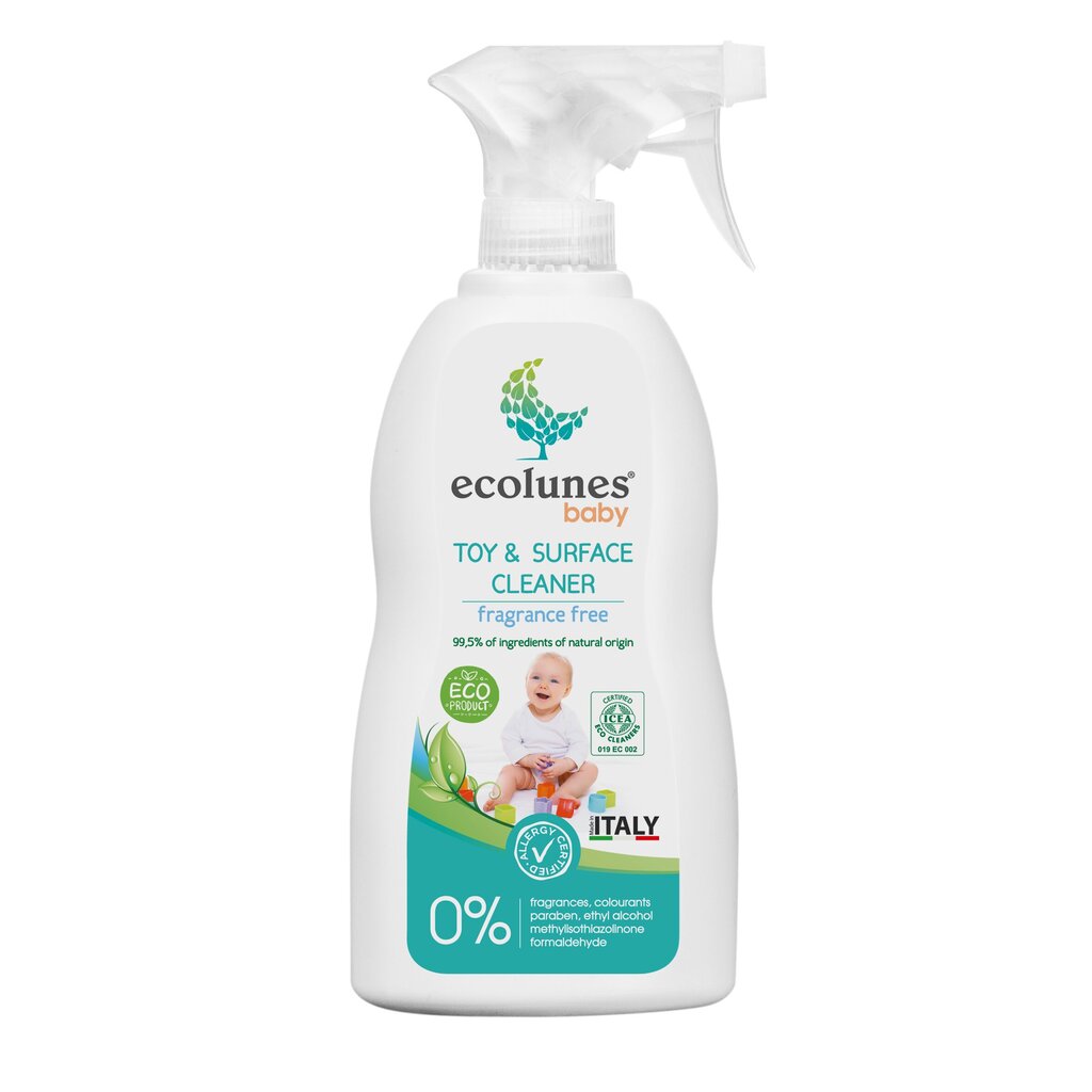 Friendly Organic Ecolunes lõhnatu pindade ja mänguasjade puhastusvahend, 300 ml hind ja info | Puhastusvahendid | kaup24.ee