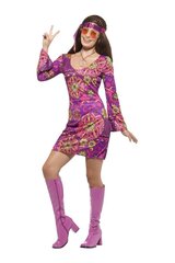 Платье в стиле Хиппи цена и информация | Карнавальные костюмы | kaup24.ee