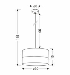 Rippvalgusti Candellux Porto hind ja info | Rippvalgustid | kaup24.ee