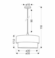 Rippvalgusti Candellux Sinagra hind ja info | Rippvalgustid | kaup24.ee