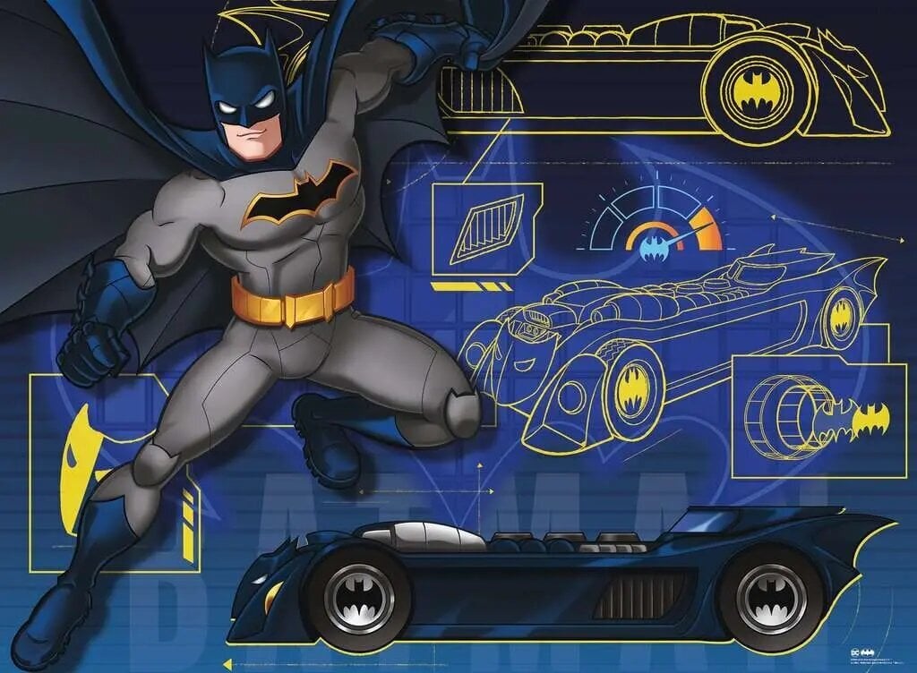 Ravensburgeri pusle Batman B 100p 13262 hind ja info | Pusled | kaup24.ee