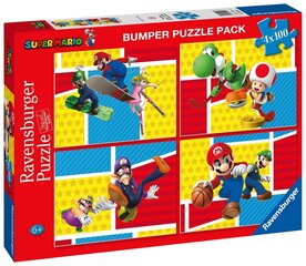 Ravensburger Puzzle Super Mario 4x100p 5195 цена и информация | Пазлы | kaup24.ee