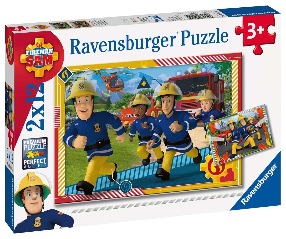 Ravensburger Puzzle FS: Сэм и его команда 2x12p 5015 цена | kaup24.ee