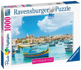 Ravensburgeri pusle Mediaranean Malta 1000p 14978 hind ja info | Pusled | kaup24.ee