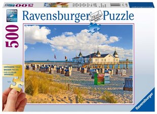 Ravensburgeri pusle rannatool Ahlbeckis 500p 13652 цена и информация | Пазлы | kaup24.ee