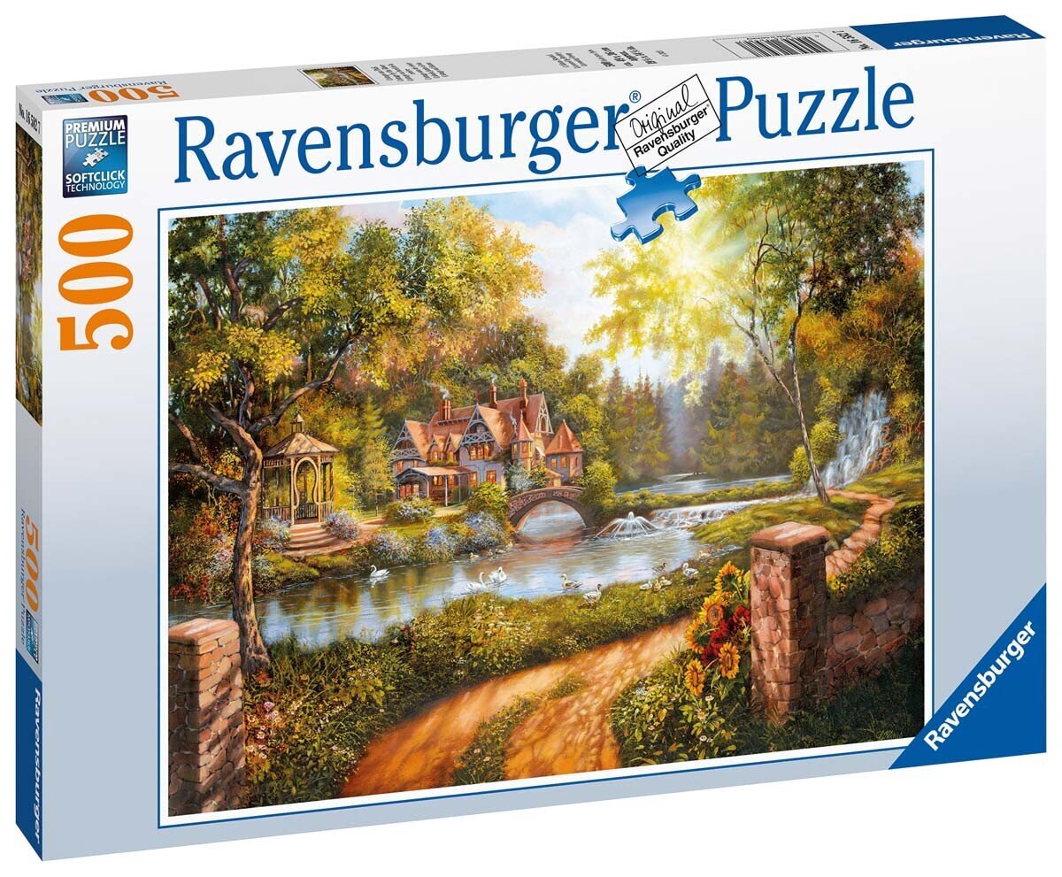 Ravensburgeri pusle Suvila jõe ääres 500 tk 16582 hind ja info | Pusled | kaup24.ee