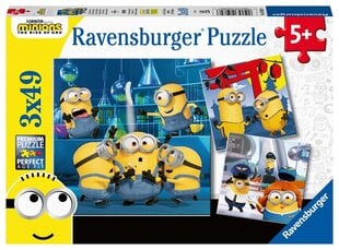 Ravensburgeri pusle Naljakad Minionid 3x49p 5082 цена и информация | Пазлы | kaup24.ee