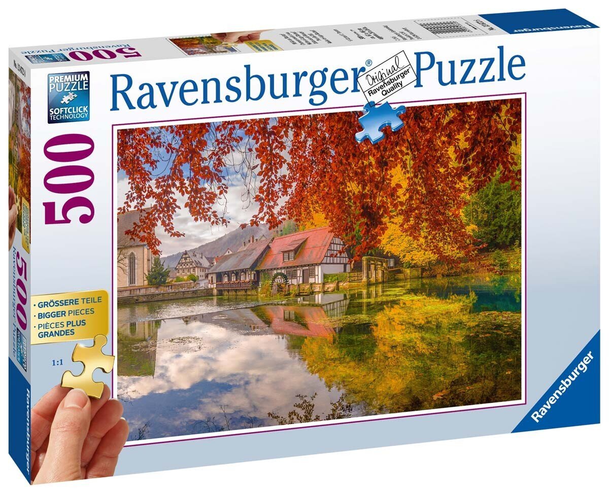 Ravensburgeri mõistatus rahulik veski 500p 13672 hind ja info | Pusled | kaup24.ee