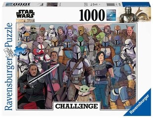 Пазл с персонажами Ravensburger Star Wars The Mandalorian Challenge, 1000 д. цена и информация | Пазлы | kaup24.ee