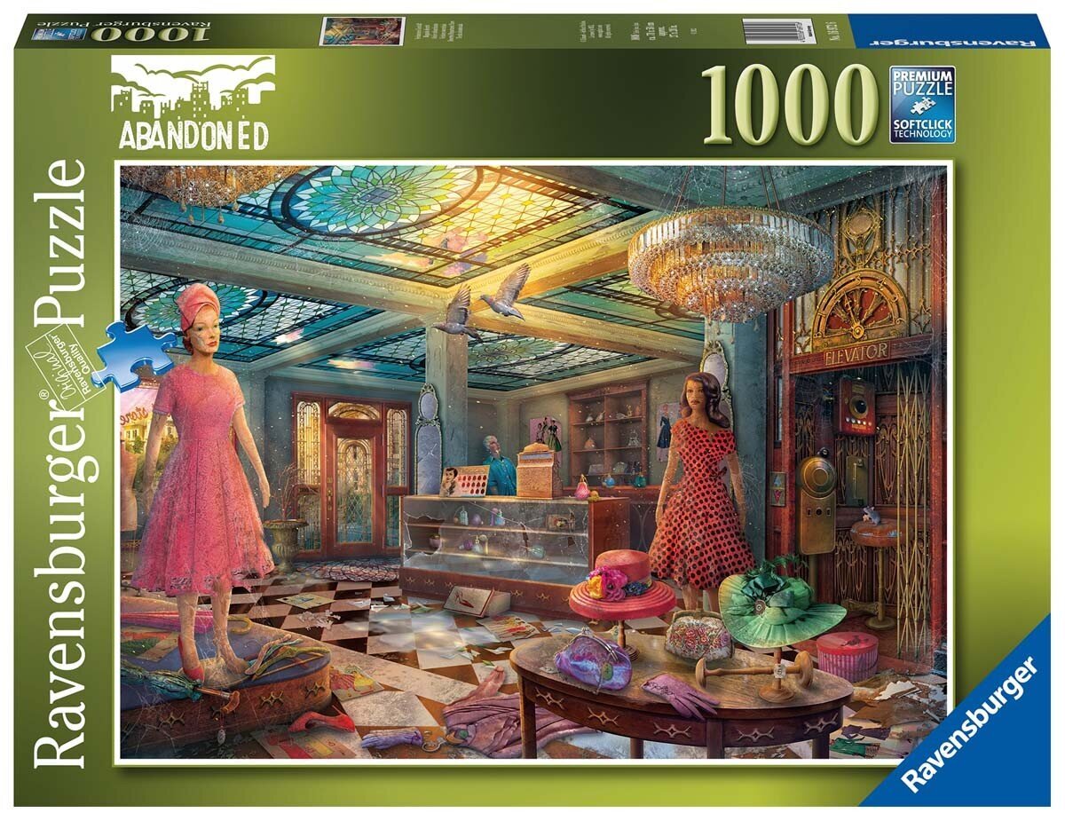 Ravensburgeri pusle Mahajäetud kaubamaja 1000p 16972 цена и информация | Pusled | kaup24.ee