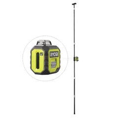 Ristjoonlaser Ryobi RB360GLL + teleskooptugi RBCLTP1 hind ja info | Ryobi Sanitaartehnika, remont, küte | kaup24.ee