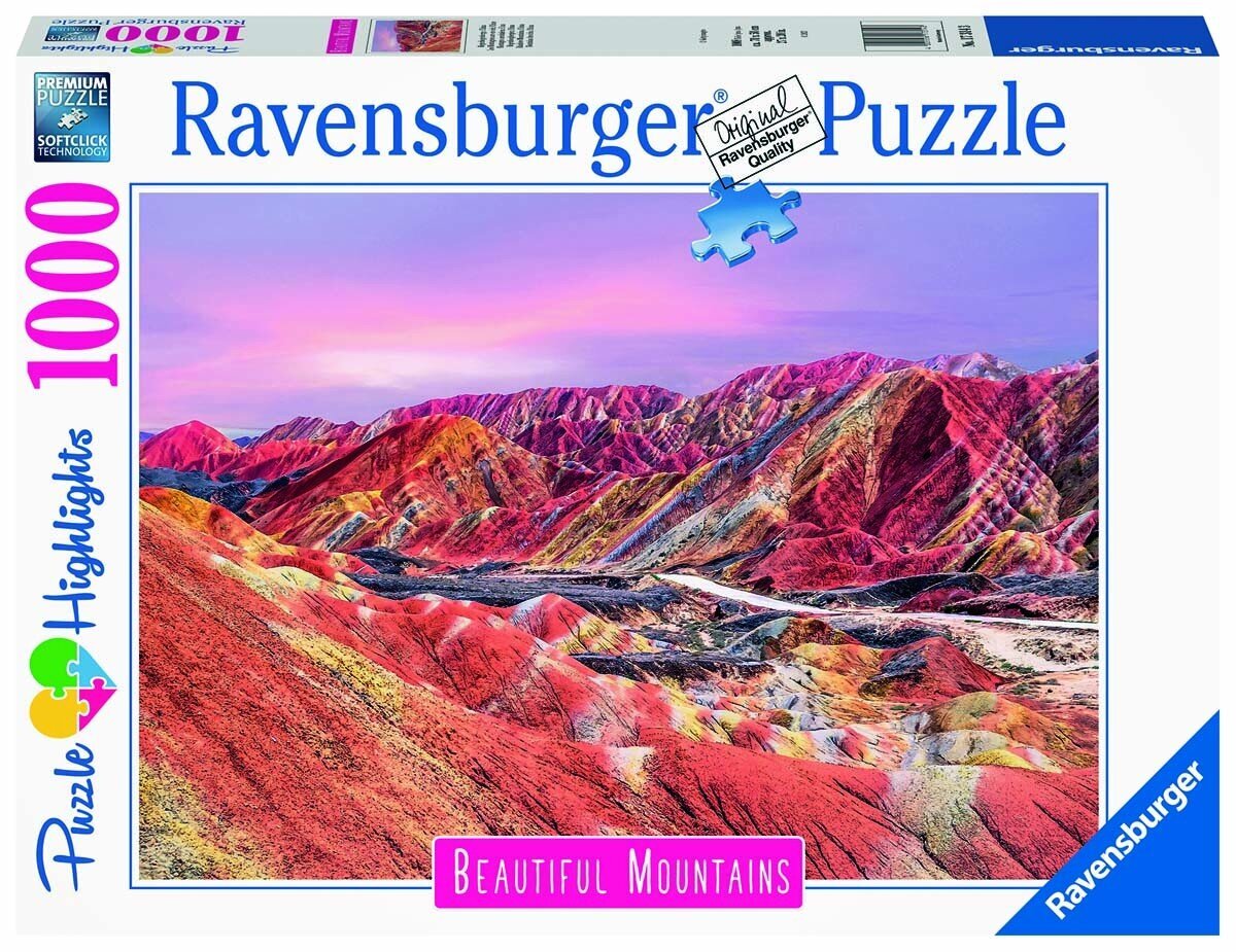 Ravensburgeri pusle Regenbogenberge 1000tk. 17314 цена и информация | Pusled | kaup24.ee