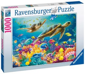 Ravensburgeri pusle Sinine veealune maailm 1000tk 17085 hind ja info | Pusled | kaup24.ee