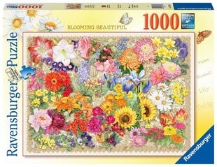 Ravensburgeri pusle Õitsevad lilled 1000tk 16762 hind ja info | Pusled | kaup24.ee