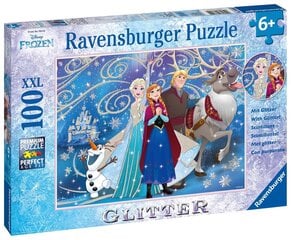 Пазл Ravensburger Frozen сверкающий снег, 100 д. цена и информация | Пазлы | kaup24.ee