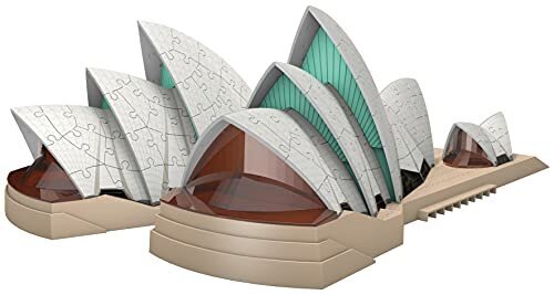 Ravensburger Sydney ooperimaja 3D mosaiikmõistatused lastele ja täiskasvanutele vanuses 8 aastat - 216 tükki - pole vaja liimi hind ja info | Pusled | kaup24.ee