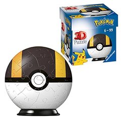 Ravensburger Pokemon Ultra Ball - 3D Jigsaw Pulze Ball lastele vanuses 6 aastat - 54 tükki - pole vajalik liim - pokeball hind ja info | Pusled | kaup24.ee