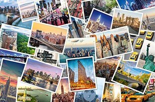 Ravensburger New York 5000 osaline pusle täiskasvanutele ja alates 12 aastastele lastele - Ameerika Ühendriigid ja kollane takso цена и информация | Пазлы | kaup24.ee