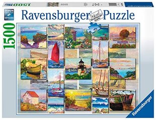 Ravensburgeri Rannikukollaaž 1500 osaline pusle täiskasvanutele ja lastele alates 12 aastat hind ja info | Pusled | kaup24.ee