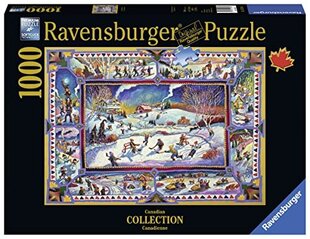 Ravensburger pusle 2D 1000tk, Kanada talv цена и информация | Пазлы | kaup24.ee