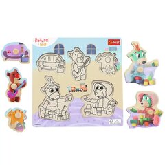 Puidust puzzle Trefliki Bobaski ja Teddy Bear 5 osa hind ja info | Arendavad mänguasjad | kaup24.ee