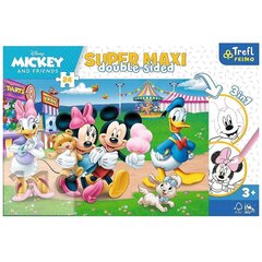 Pusle 24 tükki, Super Maxi, Mickey lõbustuspargis цена и информация | Пазлы | kaup24.ee