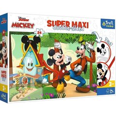 Pusle 24 tükki, Super maxi, rõõmsameelne maja ja sõbrad, Mickey цена и информация | Пазлы | kaup24.ee