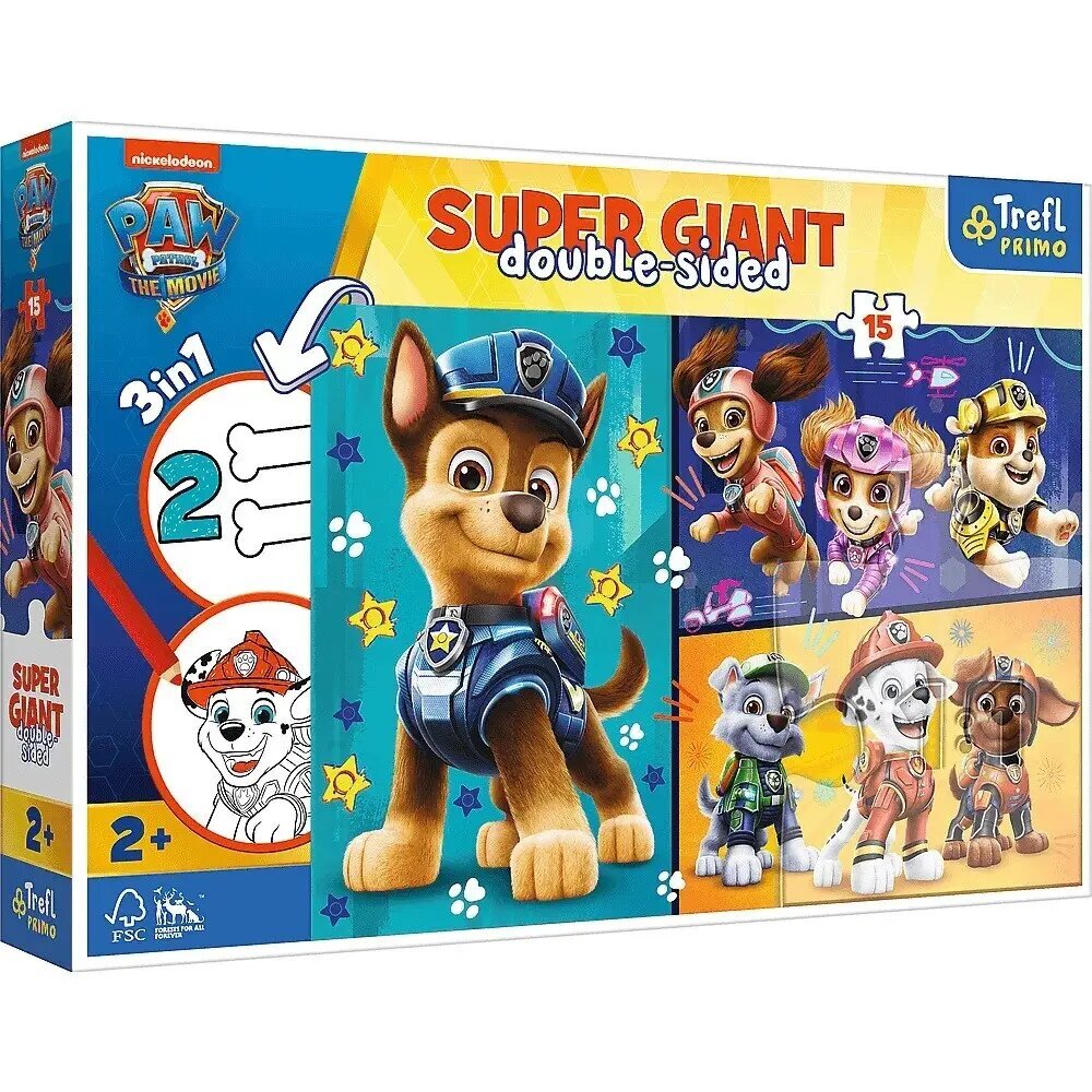 Jigsaw Pusle 15 Teile Giant Merry Dogs, Paw Patrol цена и информация | Pusled | kaup24.ee