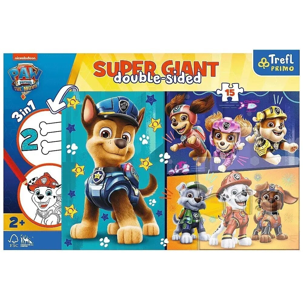 Jigsaw Pusle 15 Teile Giant Merry Dogs, Paw Patrol цена и информация | Pusled | kaup24.ee