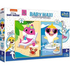 Pusle Baby Maxi 2x10 tükki rõõmsameelne Shark Day, Baby Shark цена и информация | Пазлы | kaup24.ee