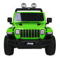 Jeep Wrangler Rubicon elektriline kahekohaline, roheline hind ja info | Laste elektriautod | kaup24.ee