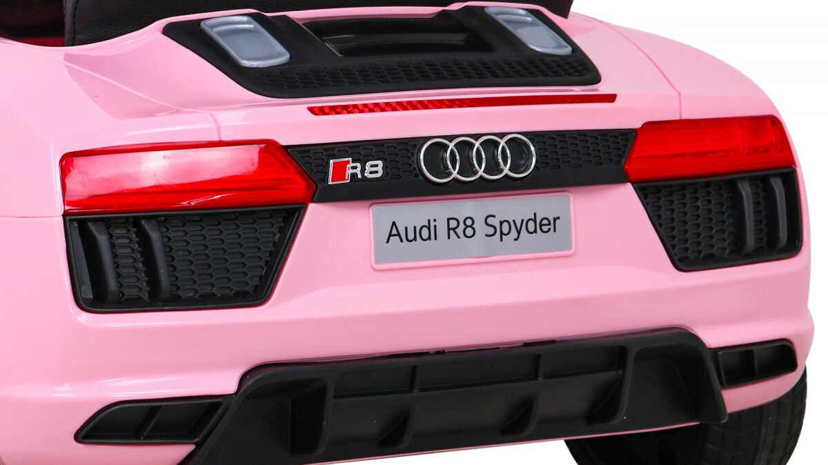 Audi R8 ühekohaline elektriauto, roosa цена и информация | Laste elektriautod | kaup24.ee