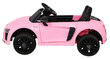 Audi R8 ühekohaline elektriauto, roosa hind ja info | Laste elektriautod | kaup24.ee