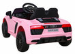 Audi R8 ühekohaline elektriauto, roosa hind ja info | Laste elektriautod | kaup24.ee