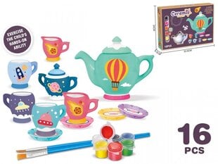 Loominguline komplekt Tea Painting Service, 16 osa hind ja info | Arendavad mänguasjad | kaup24.ee